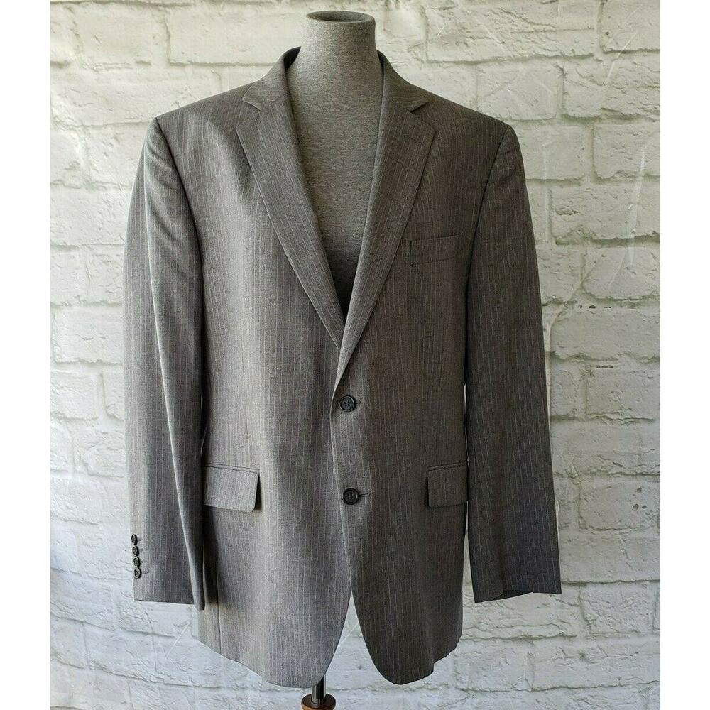 Stafford Sport Coat Tailored Classic Fit Jacket Size 46R Travel Suit Separate